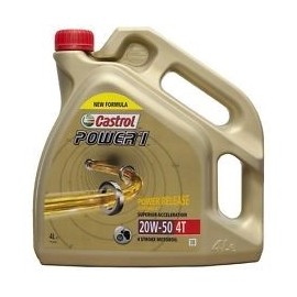 Aceite CASTROL POWER1 4T 20W50 4L -Protección extra en tu moto |REBESA