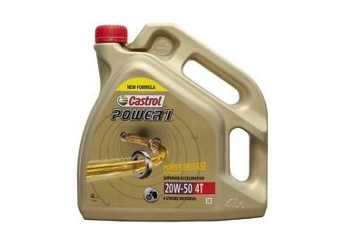 Aceite CASTROL POWER1 4T 20W50 4L -Protección extra en tu moto |REBESA