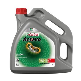 Aceite CASTROL ACTEVO 4T 10W40 4L-nueva fórmula 5 en 1  |REBESA