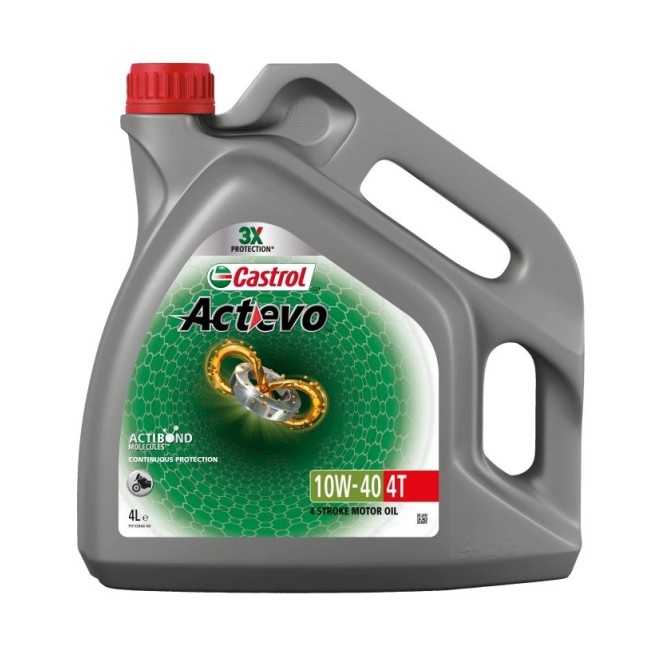 Aceite CASTROL ACTEVO 4T 10W40 4L-nueva fórmula 5 en 1 |REBESA Aceite CASTROL ACTEVO 4T 10W40 4L-nueva fórmula 5 en 1 |REBESA