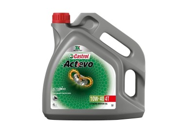 Aceite CASTROL ACTEVO 4T 10W40 4L-nueva fórmula 5 en 1  |REBESA