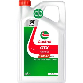 CASTROL GTX 15W40 A3/B3 5L-Calidad premium para tu motor. |REBESA
