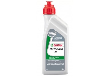 Oleo CASTROL OUTBOARD 2T 1L -lo mejor para tu motor naútico  |REBESA