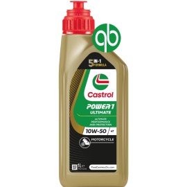 Aceite CASTROL POWER1 ULTIMATE 4T 10W50 1L-nueva fórmula 5 en 1  |REBESA