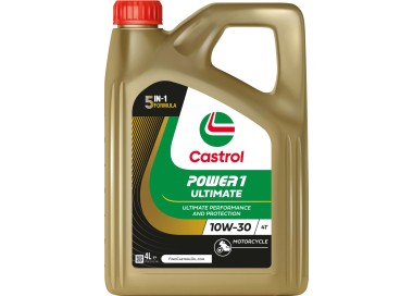 Aceite CASTROL POWER1 ULTIMATE 4T 10W30 4L-nueva fórmula 5 en 1  |REBESA