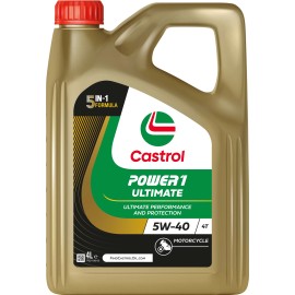 Aceite CASTROL POWER1 ULTIMATE 4T 5W40 4L -nueva fórmula 5 en 1  |REBESA