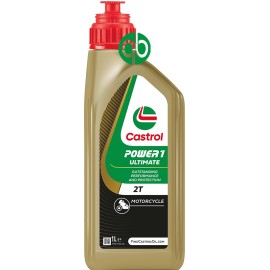 Aceite CASTROL POWER 1 ULTIMATE 2T 1L-nueva fórmula 5 en 1  |REBESA