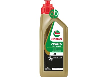 Aceite CASTROL POWER 1 ULTIMATE 2T 1L-nueva fórmula 5 en 1  |REBESA