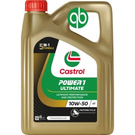 Aceite CASTROL POWER1 ULTIMATE 4T 10W50 4L-nueva fórmula 5 en 1  |REBESA