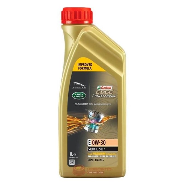 Aceite CASTROL EDGE PROF. E 0W30 12X1L JLR (15CAA9)-Máxima Calidad y Confianza|REBESA