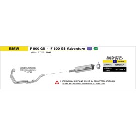 COLECTOR ARROW BMW F 800 GS -09 STAINLESS STEEL RA