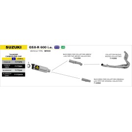 ESCAPE ARROW homologado THUNDER SUZUKI GSX-R 600/