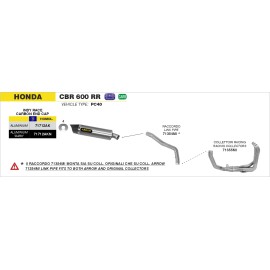 RACCORDO CENTRALE ACC.INOX HONDA CBR 600 RR-07-08