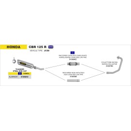 ESCAPE ALUMINIO HONDA CBR 125 R-11    RIC.ARROW OM