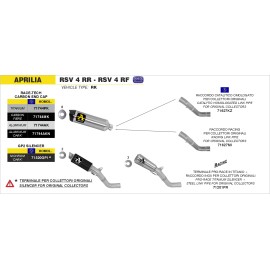 RACCORDO ACC.INOX APRILIA RSV 4 RF-15 /  RSV 4 RR-