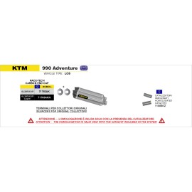 Silencioso RaceTech de aluminio Dark (DX+SX) fondo