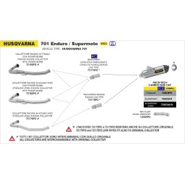 ESCAPE ARROW HUSQVARNA 701 SUPERMOTO 2021 EUTO 5HO