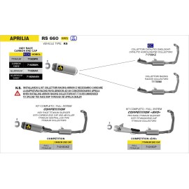 ESCAPE ARROW APRILIA RS 660 2020FULL TITANIUM HIGH