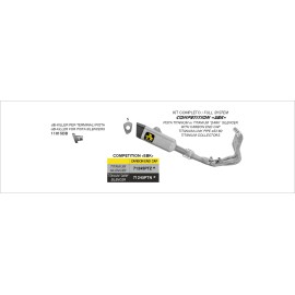 ESCAPE HOMOLOGADO PISTA ARROW TITANIO RACCORDO SALDATO BMW S1000RR '21/22