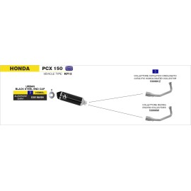 ESCAPE ARROW HONDA PCX  125/150 12-16 URBAN ALUMIN