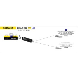 ESCAPE ARROW YAMAHA X-MAX 300 17 URBAN ALUMINIO DA