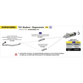RACCORDO ARROW HUSQVARNA 701 SUPERMOTO INOX