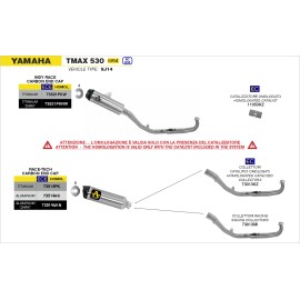 ESCAPE ARROW YAMAHA T-MAX 530 17 RACE-TECH ALUMINI