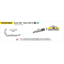 SILENCIADOR ARROW WORKS HUSQVARNA HOMOLOGADO
