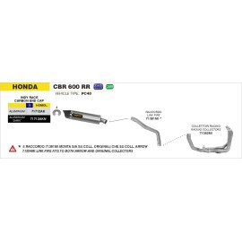 ACCORDO CENTRALE ACC.INOX HONDA CBR 600 RR'09 RIC.