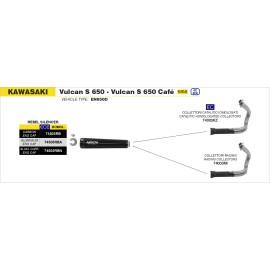 ESCAPE ARROW KAWASAKI VULCAN S650 17 REBEL NICHROM