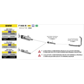 ESCAPE ARROW BMW F 900 PRO-RACE NICHRON