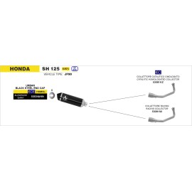 ESCAPE ARROW HONDA SH 125/150 20 URBAN ALUMINIO DARK