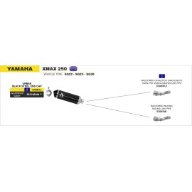 ESCAPE ARROW YAMAHA X-MAX 250 09-16 ALUMINIO DARK