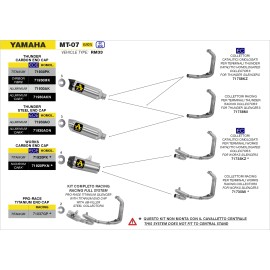COLLETTORI RACING YAMAHA MT07 21 (EURO 5)