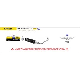 KIT ARROW COLECTOR Y TERMINAL APRILIA SR 200 GT '22 ALUMINIO DARK