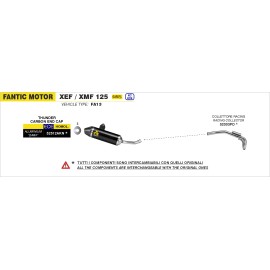 ESCAPE ARROW FANTIC XEF/XMF 125 '23 (4T) RACING NON  CATALYZED COLLECTOR