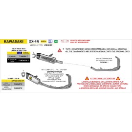 ESCAPE ARROW KAWASAKI NINJA ZX-4R '24 FULL TITANIUM FULL SYSTEM