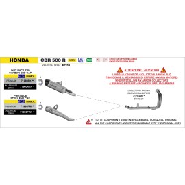 COLECTOR ARROW HONDA CBR 500R '24