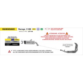 COLECTOR ARROW KAWASAKI VERSYS 1100 E5+ '25