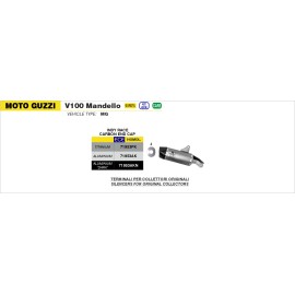 ESCAPE ARROW MOTO GUZZI V100 MANDELLO '23 HOMOLOGATEDALUMINUM INDY RACE SILENCER