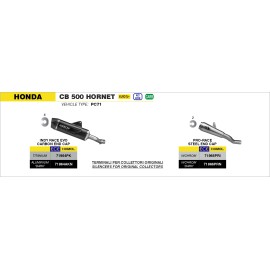 ESCAPE ARROW HONDA NX 500 '24 HOMOLOGATED ALUMINIUM DARK INDY RACE EVO SILENCER WITH WELDED LINK PIPE FOR STOCK COLLECTORS