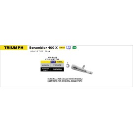 ESCAPE ARROW TRIIUMPH SCRAMBLER 400X - SPEED 400 '24 PRO-RACE EXHAUST