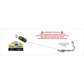 ESCAPE ARROW SUZUKI GSX-8R / GSX-8S E5+ FULL SYSTEM WITH TITANIUM WORKS EXHAUST