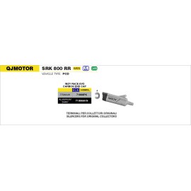 ESCAPE ARROW QJ MOTOR SRK 800 RR E5 2025 TITANIUM INDY RACE EVO EXHAUST