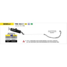 ESCAPE ARROW BENELLI TRK 502X '21/23 NON-CATALYZED   RACING STAINLESS STEEL COLLECTOR