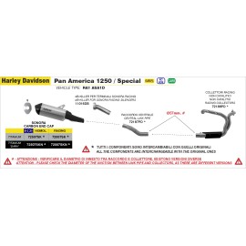 ESCAPE ARROW H.D.1250 PAN AMERICA '20/22 HOMOLOGATED TITANIUM DARK SONORA SILENCER