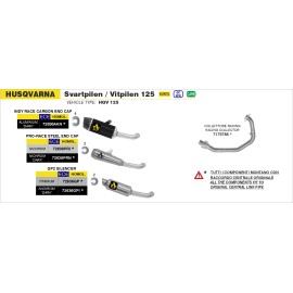 ESCAPE ARROW HQ SVARTPILEN 125 '21 HOMOLOGATED       TITANIUM GP2 SILENCER