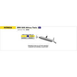 ESCAPE ARROW HONDA AFRICA TWIN XRV 650 '88/89 HOMOL. PARIS DAKAR SILENCER