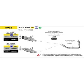 ESCAPE ARROW KOVE 800X PRO '24 INDY RACE EVO EXHAUST