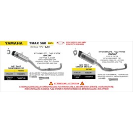 ESCAPE ARROW YAMAHA T-MAX 560 '25 FULL SYSTEM WITH TITANIUM INDY RACE EXHAUST